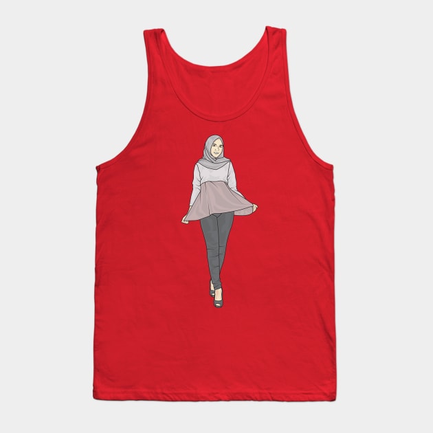 Beautiful lady Tank Top by crissbahari